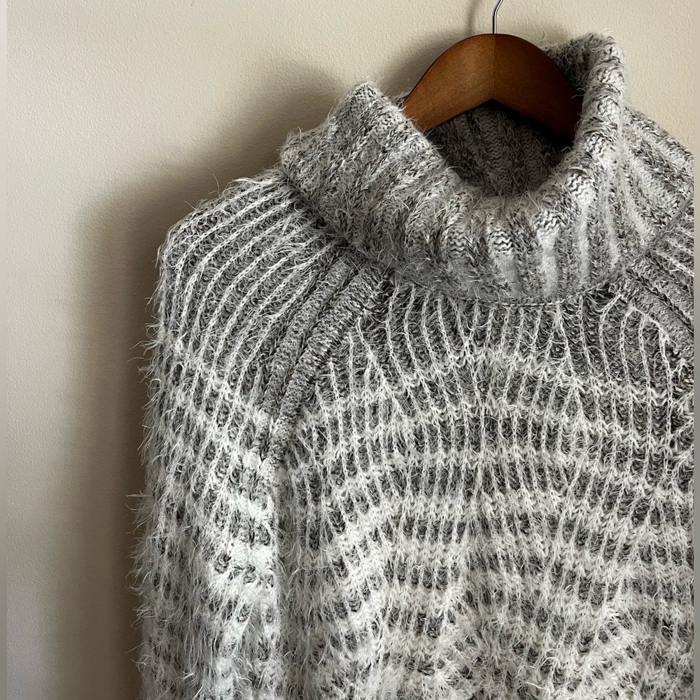 Anthropology High Collar Sweater Dress